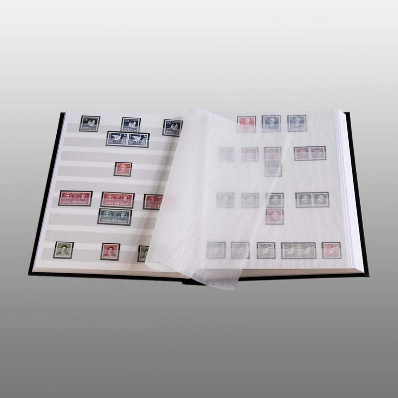 Prophila Collection Prophila stockbook Stamp Album (New) 60 White Sides, Padded Blue Cover - Image 4
